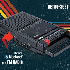 Portable Retro Cassette Recorder with USB Recording