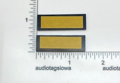 Epicure Speaker Badge Logo Emblem Custom Made Incised Gold Acrylic PAIR