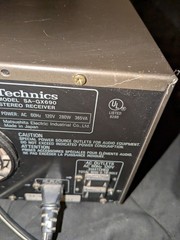 Vintage Technics SA-GX690 Stereo Receiver W/ Matching Sl-pd687 5 Disc Cd Changer