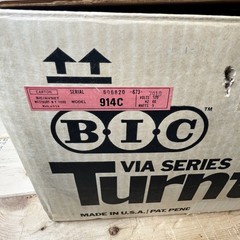 BIC 914C Via Series Record Changer Turntable VTG USA Nice Original Box