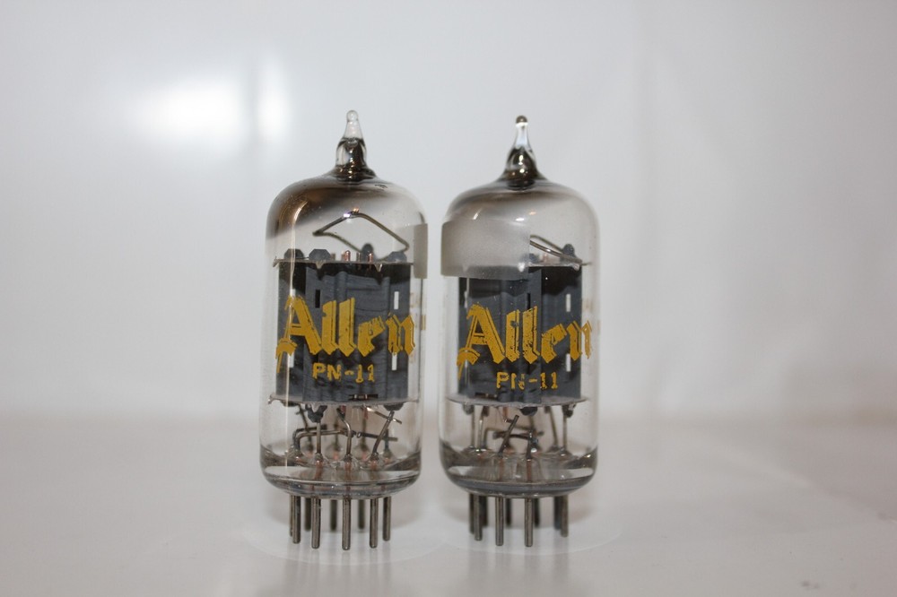 2 X Allen 12AU7 tubes, made in USA, Tested Excellent !