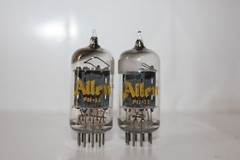 2 X Allen 12AU7 tubes, made in USA, Tested Excellent !