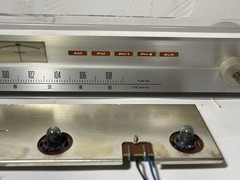 PIONEER SX-1050 Receiver DIAL PANEL w/Blind Sash Meters, Lenses & 4-Light Panel