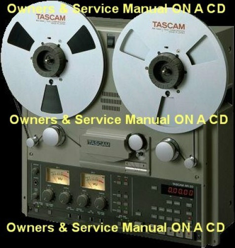 TASCAM BR-20 REEL TO REEL OWNERS & SERVICE MANUAL CD FREE SAME DAY SHIPPING
