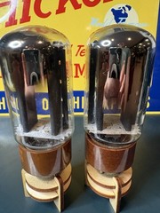 Match Pair 1962 RCA 5R4GYB Black Plate Rectifier Tubes 539C Test NOS 🌊