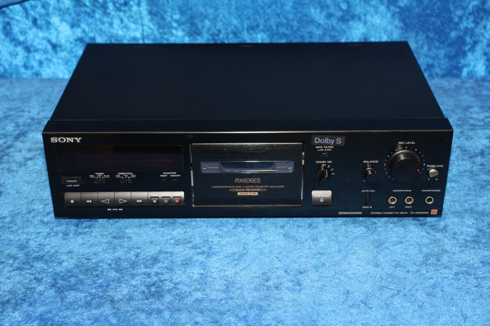 Sony TC-RX606ES 2-Head Stereo Cassette Deck, Dolby B/C/S Noise Reduction, HX Pro