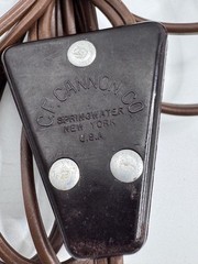 Vintage C.F. Cannon Co. Springwater NY Adjustable Headband Headset With Wired Co
