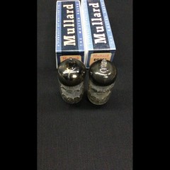 MATCHED PAIR MULLARD 12AT7 ECC81 Shield Logo GT Britain VACUUM TUBES 10.9883