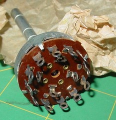2 Vintage Tube Radio TV Technicians Mallory Volume Control Rotary Switches Lot