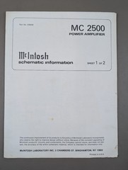 MCINTOSH MR 80 Digital FM Tuner Schematic Sheet 1 Of 2 D-33