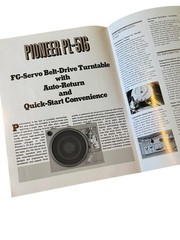Vintage Pioneer PL-516 Turntable Brochure FG Servo Belt Drive Auto Return Audio