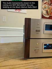 2 SETS! Black Walnut Rails Pioneer RG-2 RG-60 RG-70 RG-9 SR-303 SR-60 SR-70 SR-9