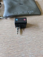 Aiwa CM-2 Vintage Stereo One-Point Microphone 1″ 3.5mm Jack, Japan W/bag Rare