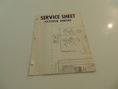 Hammond Organ 123200 Series Service Manual Sheet Schematics Factory OEM