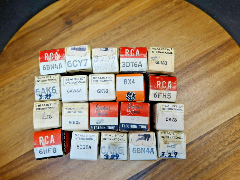 20 RCA, Standard, Realistic Tubes Some Unused/ Untested Some Still Sealed