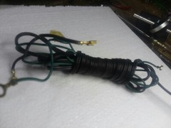 BIC 940 TURNTABLE – POWER CORD -with ground wire complete ORIGINAL –