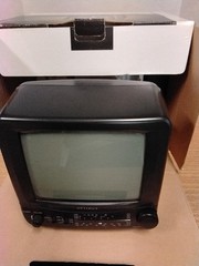 7″ B & W Vintage Portable TV