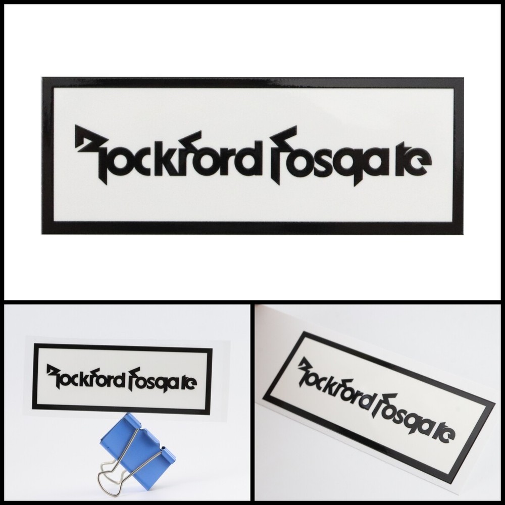 Rockford Fosgate logo badge Sticker Decal waterproof 108mm(4.25″)X40mm(1.57″)