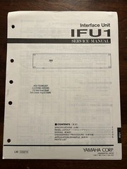 Yamaha IFU1 Interface Unit Service Manual OEM Vintage Diagrams