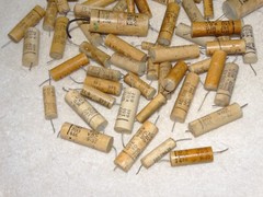 100 – Vintage 1950’s Ceramic Capacitor Pulls 100-150-200 vdc #16