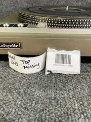 Lafayette T-4000 Belt Drive Turntable Record Player Speed Servo