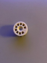TUBE SOCKET – 9 Pin Noval PCB Economy socket – plastic/tin plate