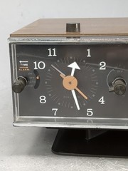 Vintage Zenith Circle of Sound AM Clock Radio B285W Dial-Lite Woodgrain Tested