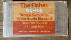 VTG NOS FISHER 534/634 QUAD RECEIVER QC-400 REMOTE BOX