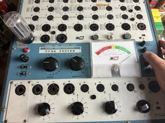 GE 5AS4A 62-04 188-5 Grey Plate Side D Getter Tested on B&K 707