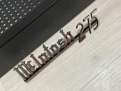 McINTOSH MC275 CHROME PLATED LOGO EMBLEM LABEL BADGE – New Reproduction DIY