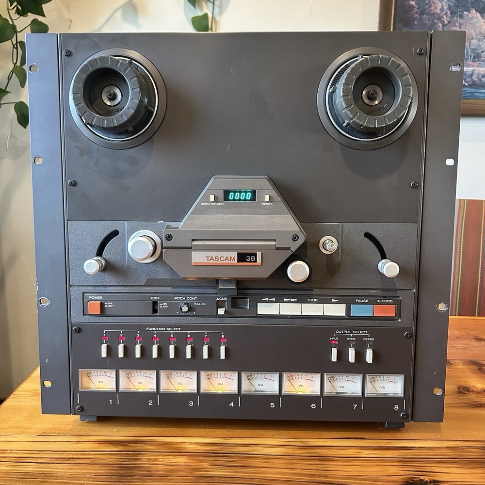 TASCAM 38 8 Track Reel to Reel Tape Recorder 1/2 120V ANALOG Studio Deck As Is