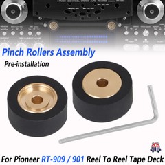 For Pioneer RT-909 / 901 One Pair Of New Pinch Roller Assembly Reel To Reel Deck