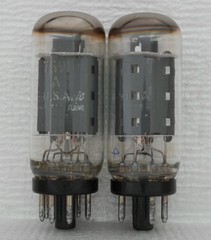 Strong Matched Pair of GE General Electric 7591A Vacuum Tubes : Coin Base
