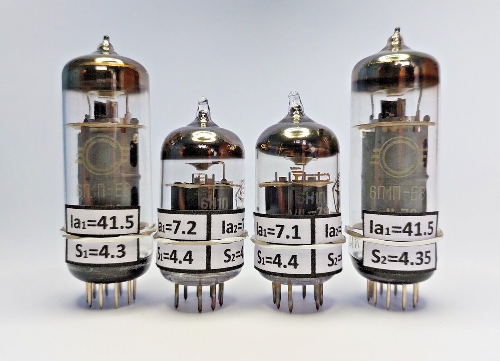 6P1 pair + 6N1 pair (4pcs) Matched & Balanced TUBES Upgrade Nobsound 6P1/6N1 amp