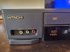 HITACHI VT-F380A VCR VHS PLAYER TESTED & WORKS **No Remote** See Pics & Video