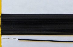 25-Ft Braided Dial String Vintage Radios Clock Weight Cord 0.040″ (1.0mm) Black