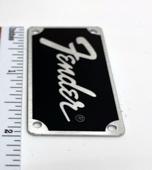 Fender Transitional Logo for Amp or Case Badge Custom Made Silver Aluminum