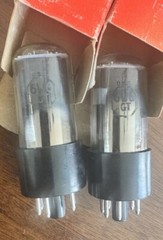 Matched Pair 6W6GT NOS RCA Black Plate Beam Power Tubes