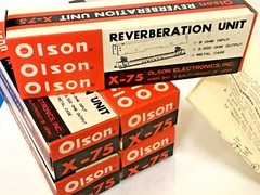1 NOS OLSON REVERBERATION UNIT X-75 NEW Radio Guitar Amplifier Amp Reverb Device
