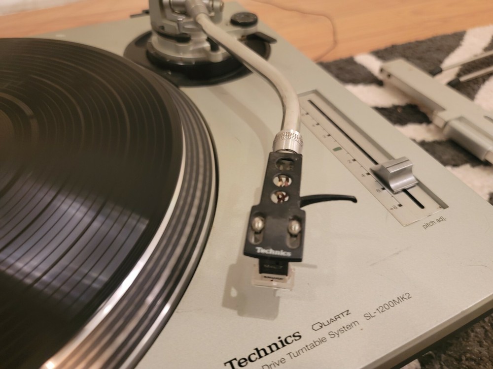 2 Vintage collectible technic 1200 mk’s, Traktor interface, and 2 channel mixer