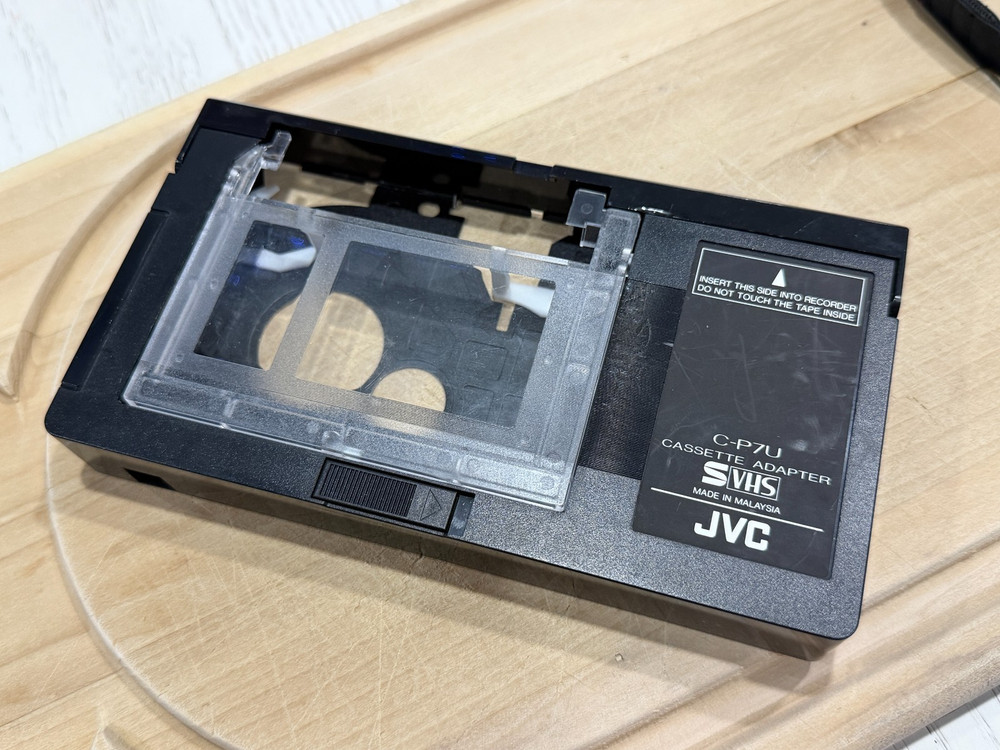JVC C-P7U S-VHS Cassette Adapter Vintage – Good Condition Working! SVHS