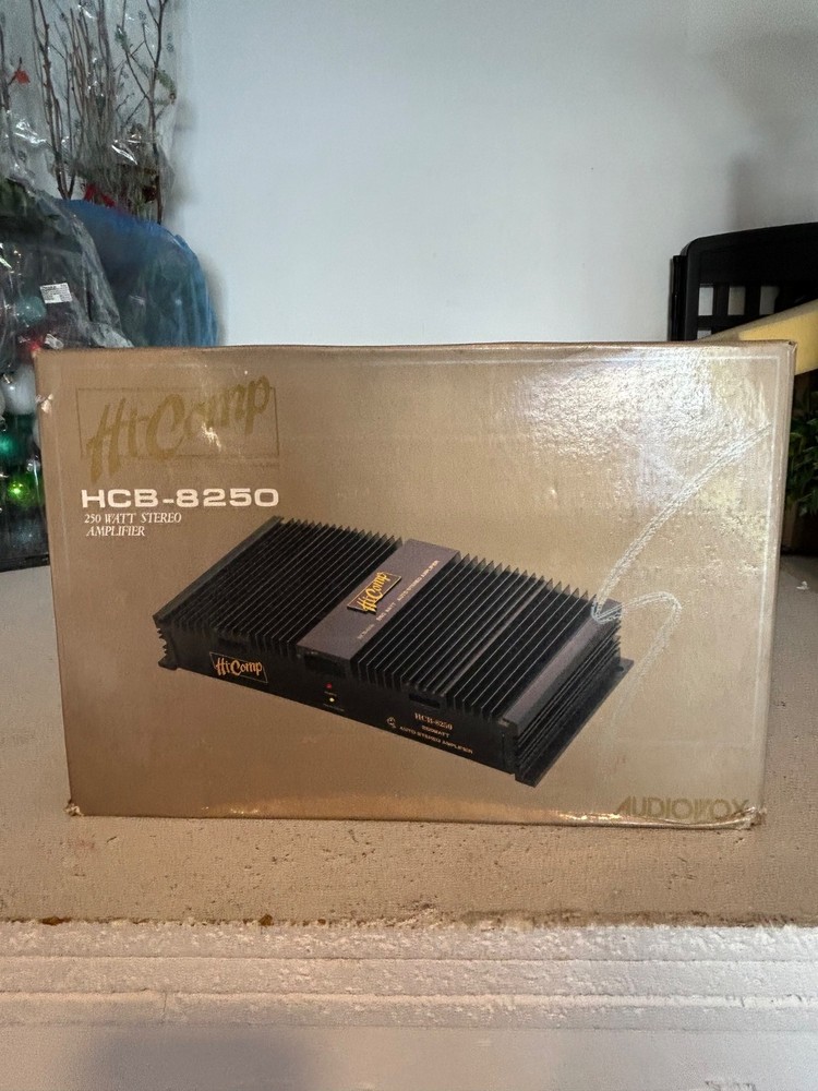 Hi-Comp HCB-8250 Auto Stereo 250 Watt Amplifier Amp Audiovox NOS