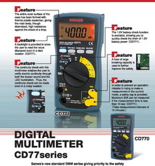 Sanwa CD800A Digital Multimeter – Measure Resistance, Capacitance & Frequency