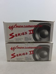 Dayton Series II 8″ 8 Ohm Woofers Pair NOS Made in USA Parts Express 295-100