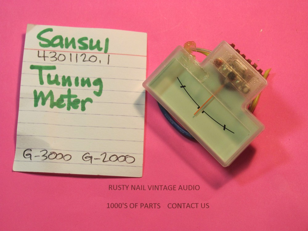 📈SANSUI 4301120.1 TUNING METER G-3000 G-2000 STEREO RECEIVERS
