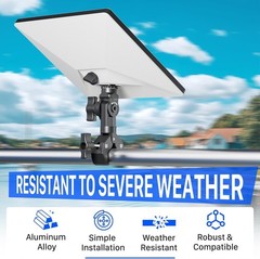 Audeeto 2025 Starlink Mini Mount Starlink Mini Pipe Adapter And Flat Mount For