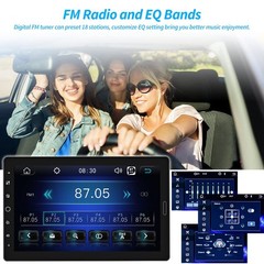 Hikity 10.1 Inch Single Din Car Stereo Carplay Android Auto Detachable Touch