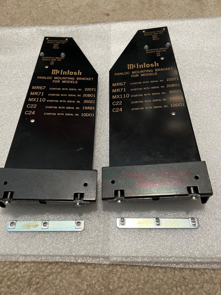 McIntosh Panloc Mounting Brackets C22 C24 MC2505 MX110 MX112 MR71 MR67