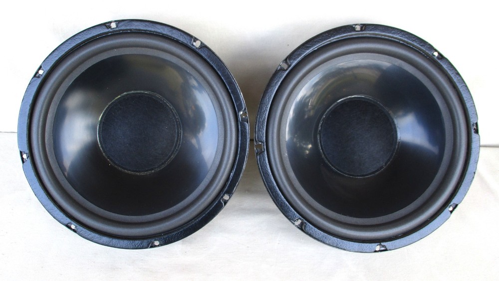 Fisher X4207 10″ Poly Cone Woofer Speakers 8 Ohms Both Refoamed and Tested Pair