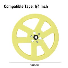 1/4 7 Inch Empty Tape Reel Fit For Reel To Reel ABS Universal Open Ree JKOD